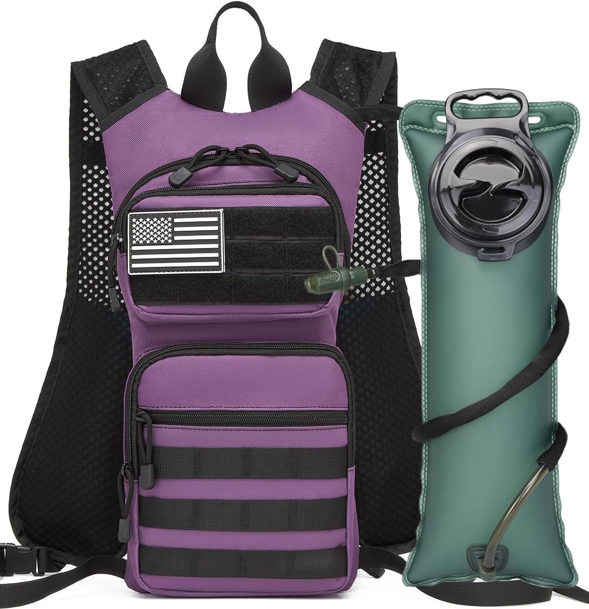 ATBP Chaleco de hidratación para correr, con aislamiento térmico, 3L, TPU, bolsa de mochila táctica para ciclismo, senderismo, mochila para hombres