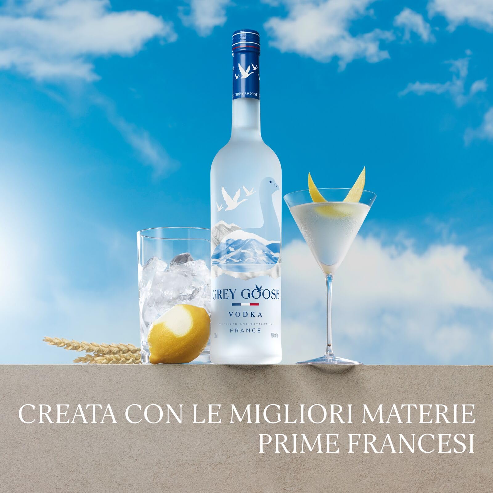 GREY GOOSE Premium French Vodka, Vol. 40%, 150 cl / 1,5 l, pregiata vodka francese creata dal migliore grano monorigine francese e acqua sorgiva