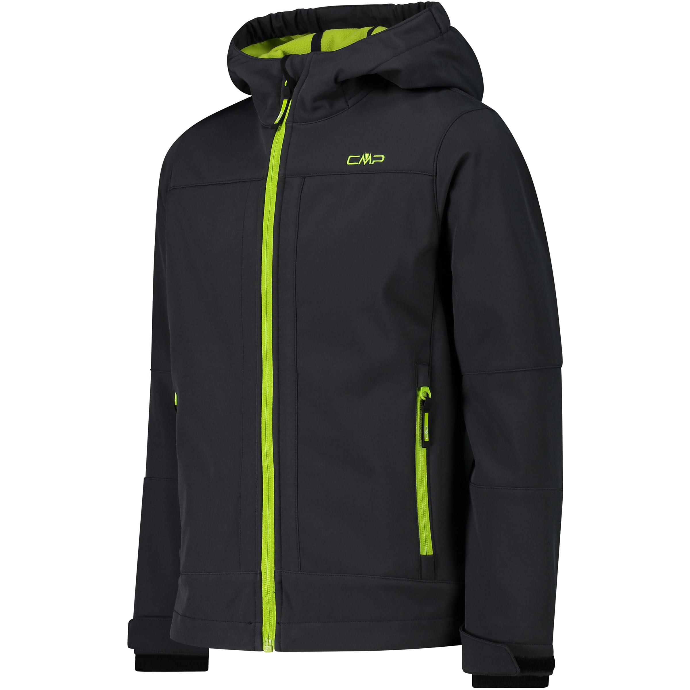CMP KID JACKET FIX HOOD ANTRACITE-ACIDO - 164