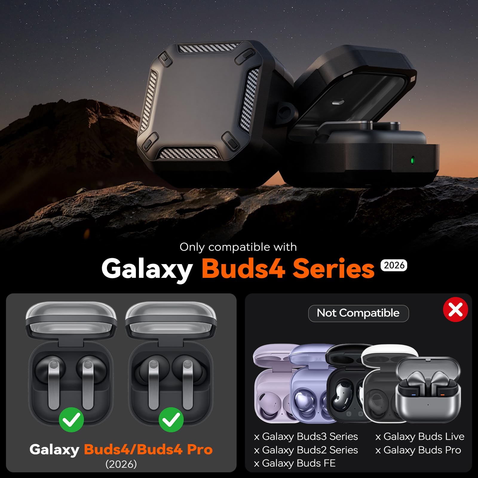 Amazon.com: MCTOPZO for Samsung Galaxy Buds 4 Pro/for Galaxy Buds