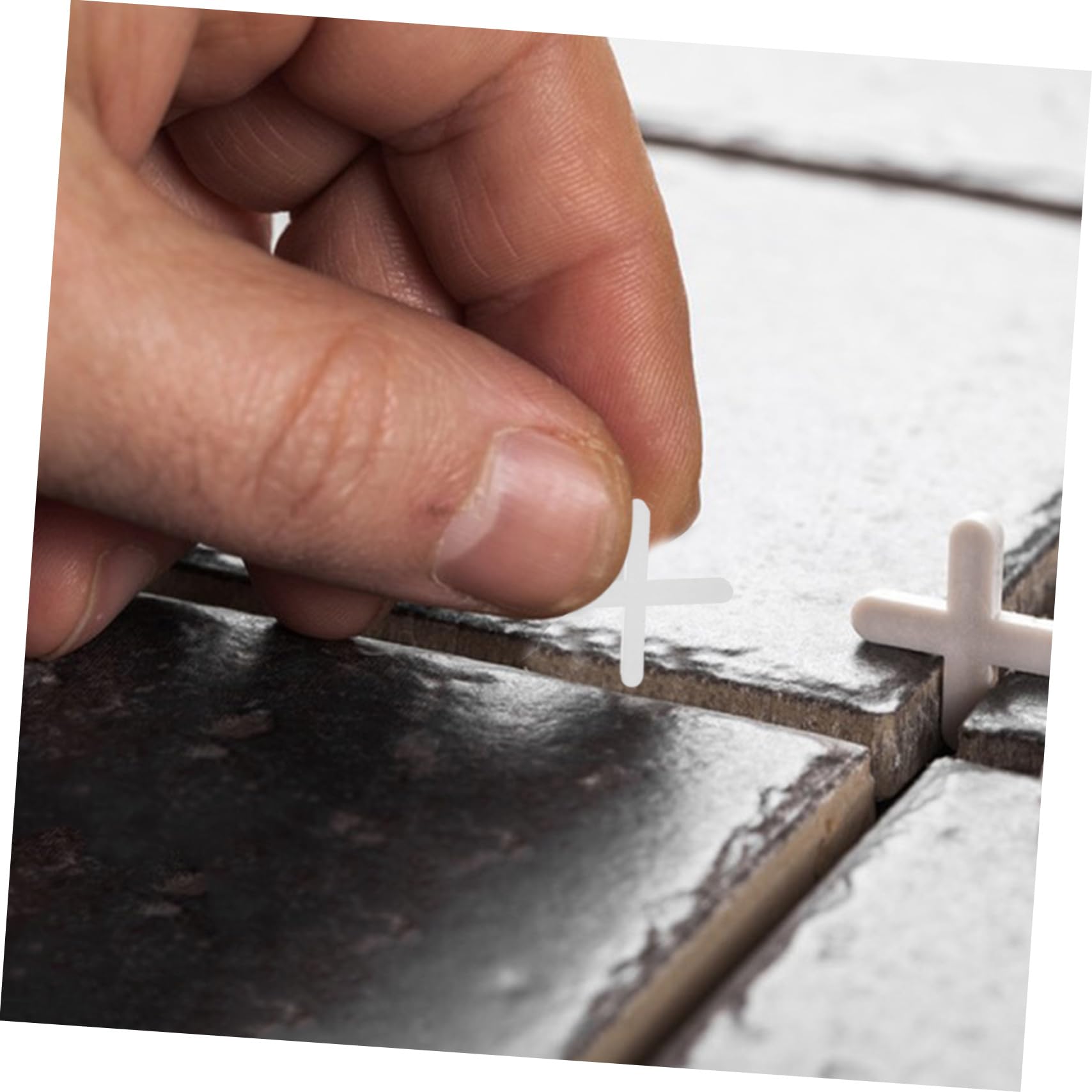 SOLUSTRE 8000pièces Espaceurs De Carrelage Croisillon Outils De Positionnement Pour Carrelage Céramique Épaisseur Pour Niveau Et Alignement Des Tuiles