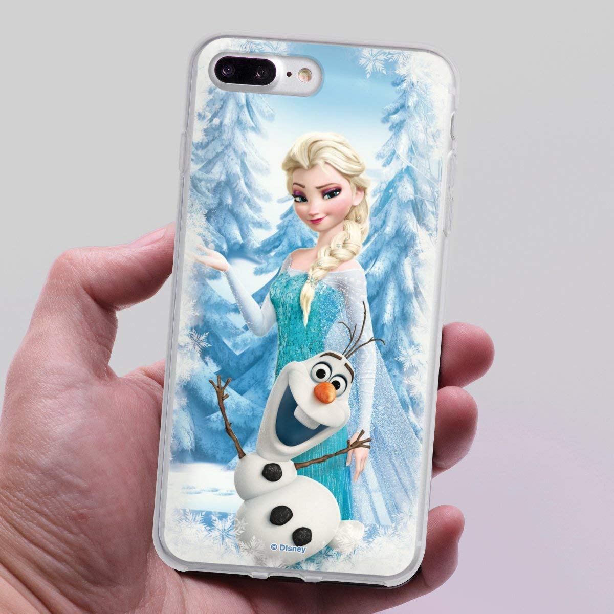 Custodia di silicone compatibile con Huawei P30 Custodia trasparente Cover per smartphone trasparente Disney Frozen Olaf Disney Frozen