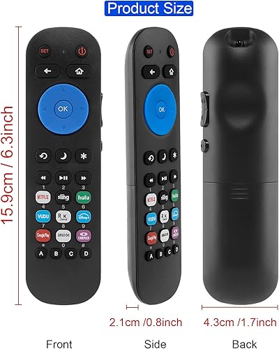 Miniatura 6 de Reemplazo universal de control remoto IR para Roku TV, para Roku Box, apto para televisores Roku incorporados, apto para Roku 1/2/3/4, LT/HD/XD/XS,