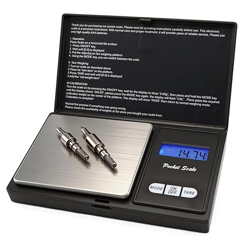 Báscula de flecha de tiro con arco para eje de pesaje, puntas de flecha, cabezas anchas, unidad precisa de grano, mini báscula digital de bolsillo