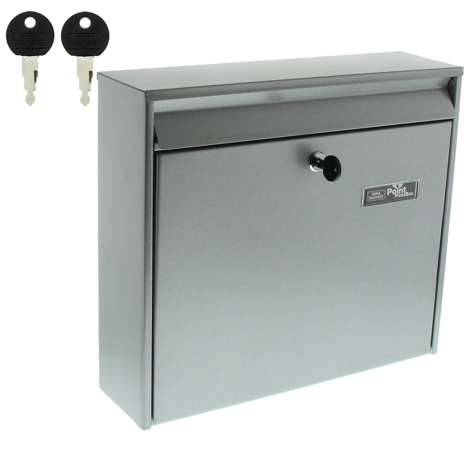 BURG-WÄCHTER Mail 5877 Si Buzón de acero galvanizado, Plateado