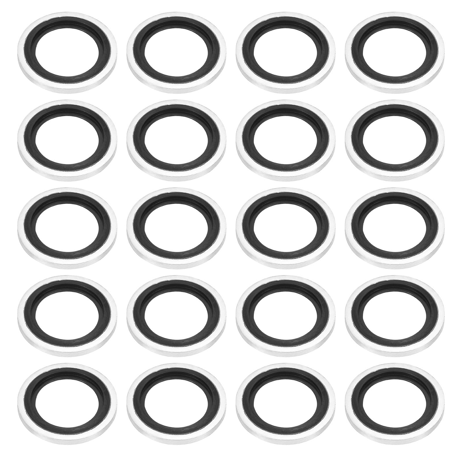 PATIKIL G3/8" Self-Centered Bonded Sealing Gasket