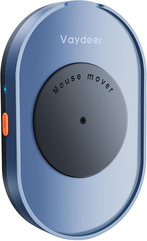 Vaydeer Undetectable Mouse Jiggler M4 Driver-Free Mouse Mover con interruptor | No se necesita software, motor silencioso, movimiento físico, mantener el computadora despierto, trabajo remoto y uso en la oficina