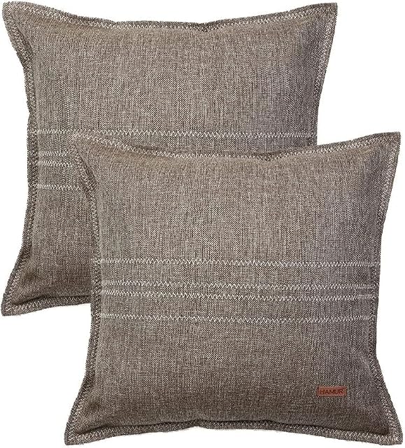Hamur Home Poszewki Dekoracyjne Na Taras Na Balkon Wytrzymałe Poszewki Na Zewnątrz Poszewka Dekoracyjna Do Salonu 2szt 45x45cm Poszewka Vintage Khaki Ecru Granat Brąz Czarna Ruda