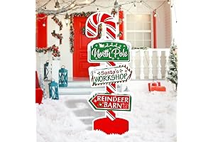 Tiamon Christmas North Pole Yard Signs