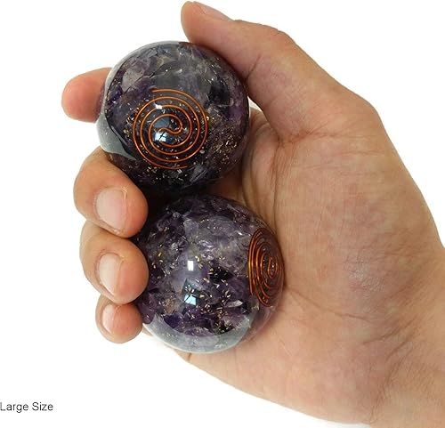 Miniatura 2 de Bolas de orgonita con bolsa de transporte para terapia de manos, ejercicio y alivio del estrés