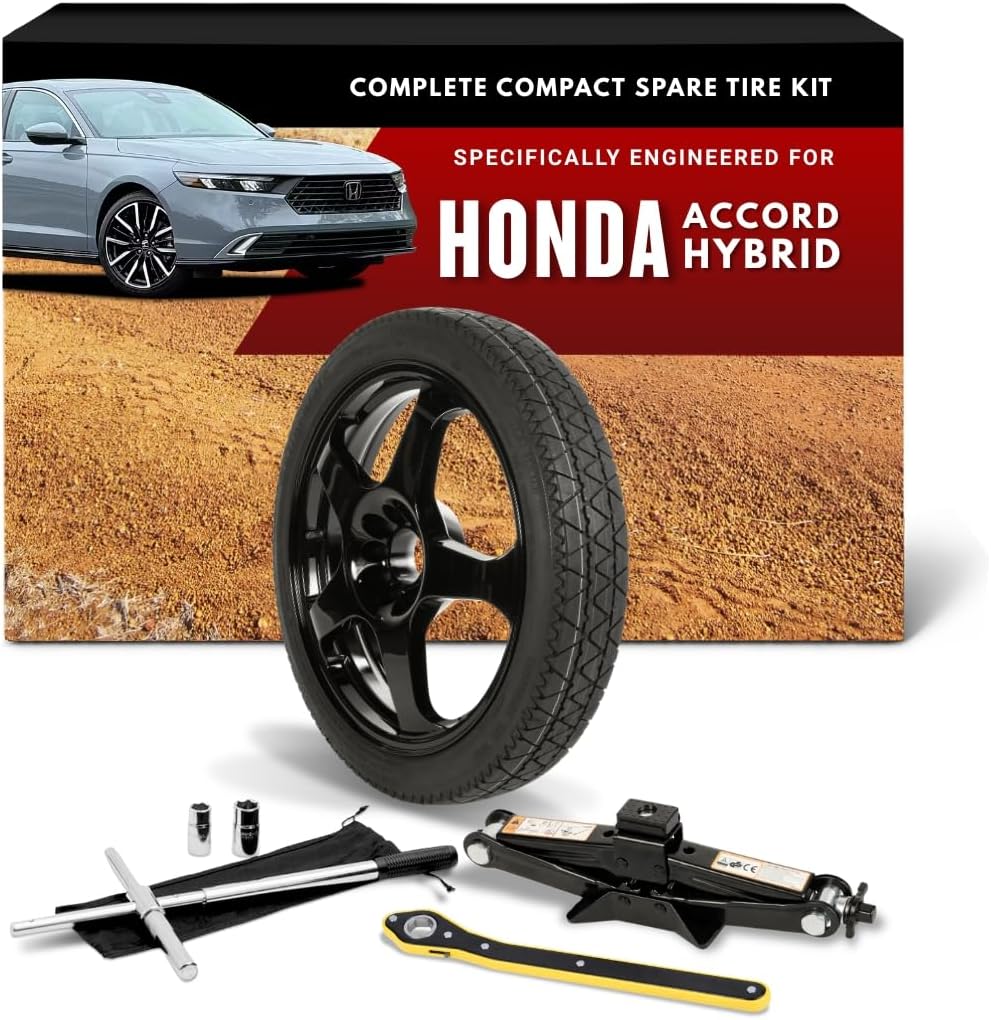Complete Kit - Modern Spare - Complete Compact Spare Tire Kit - Fits 2013-2026 Honda Accord Hybrid Spare