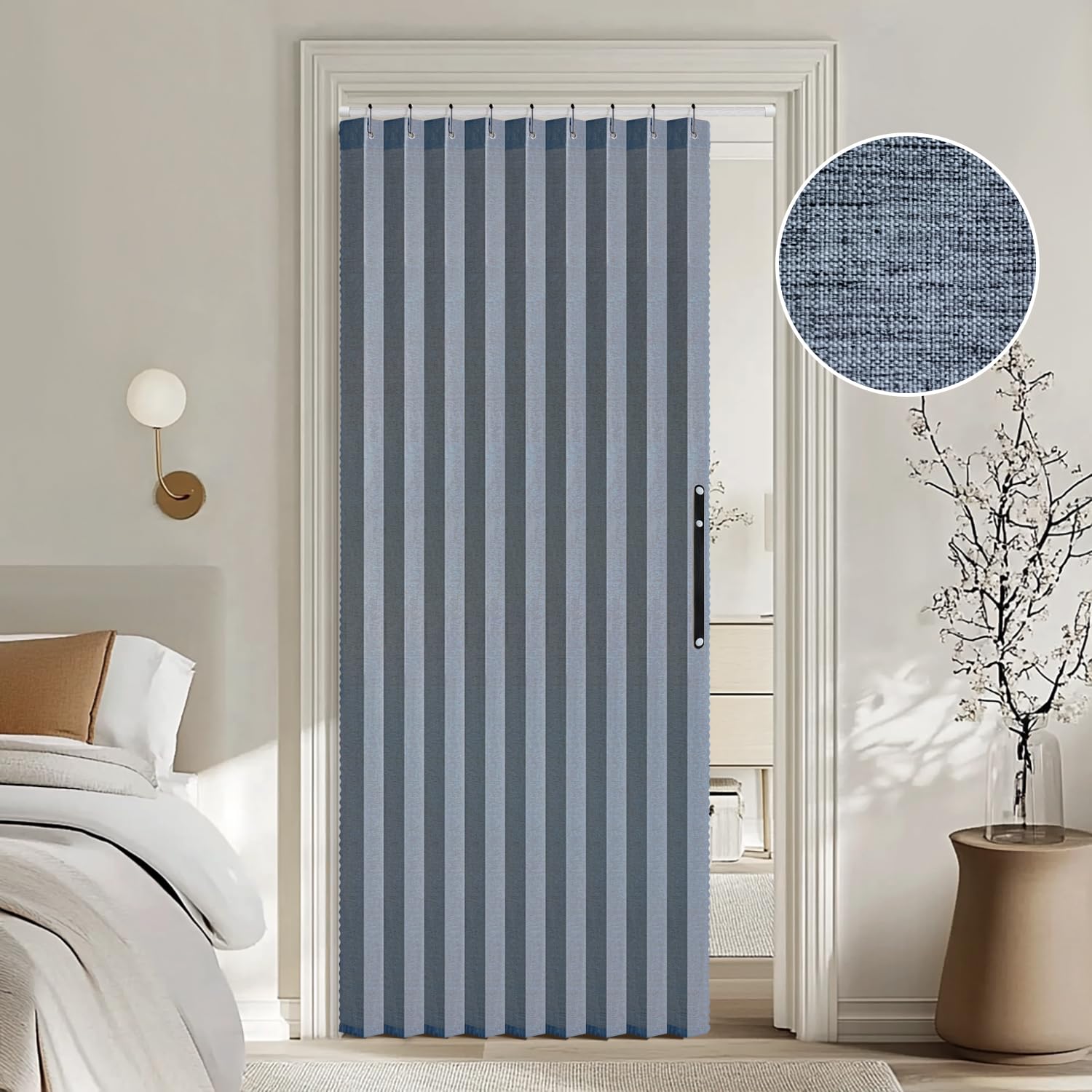 イマン　カーテン Amazon.com: MIULEE Accordion Style Magnetic Folding Door Curtains