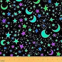 Vista 26 de jejeloiu The Yard, tela de tapicería con estampado de plumas de pájaro de ensueño para sillas, sofá, tela de lujo púrpura verde azulado