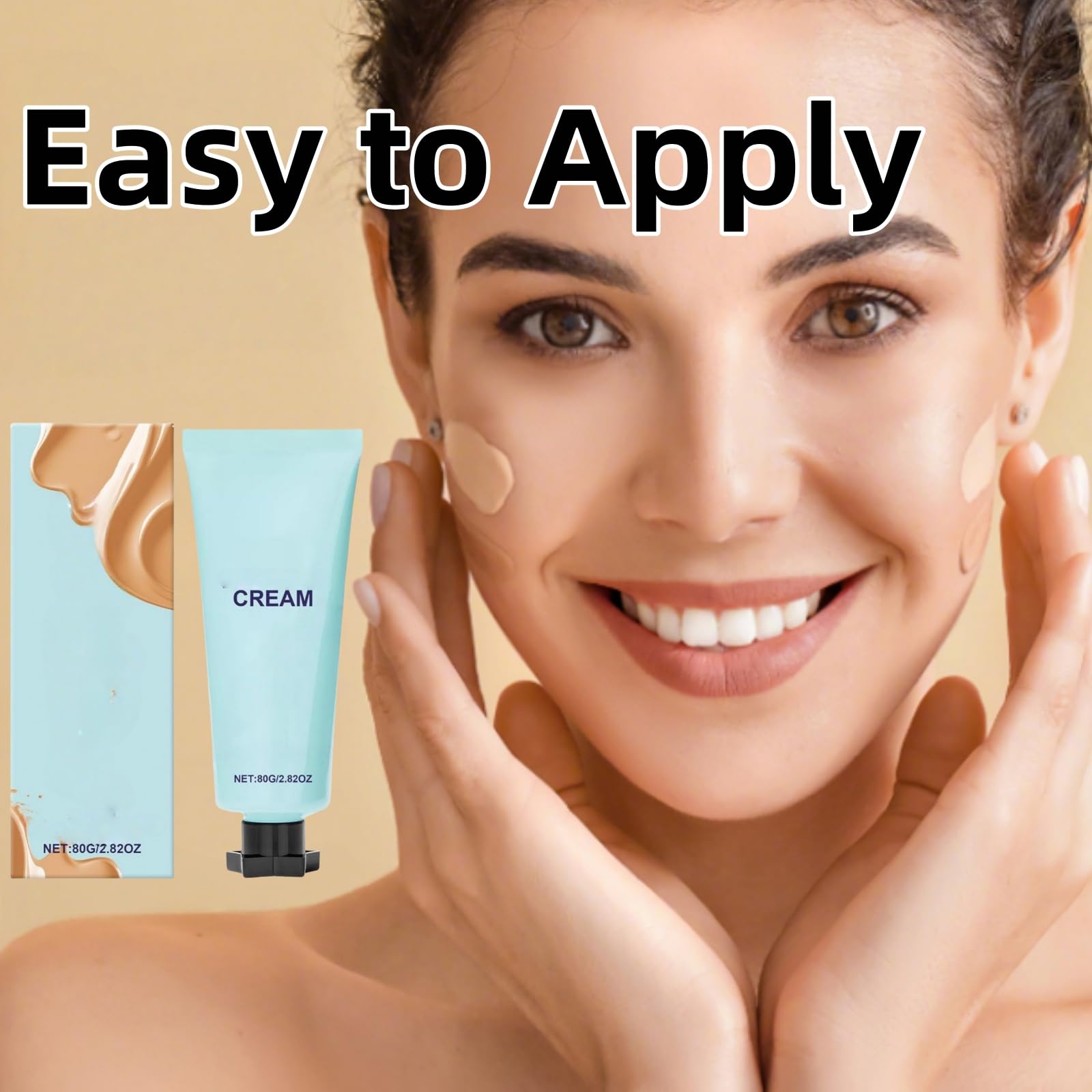 CC Cream All-Over Complexion Body Foundation,Body Makeup For Legs,Leg Makeup Waterproof,Body Concealer,Long-Lasting Waterproof & Transfer-Resistant Beauty,Even Skin Tone,For Mature Skin - Image 4