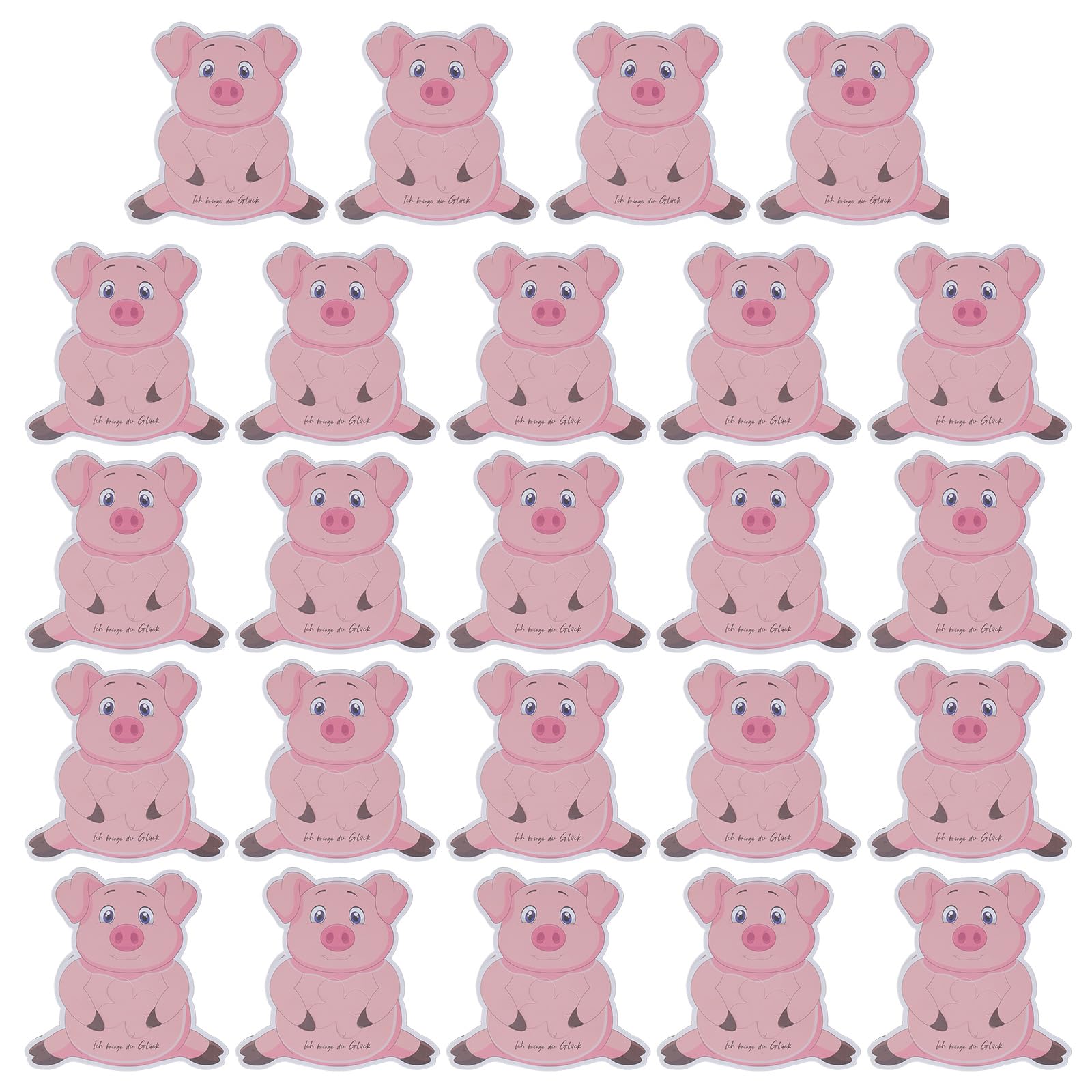 Tsophreniq 24pcs Unique Animal Note Cards for Holiday Invitation Paper Greeting Cards with Clovers Festival Supplies Party Invitation