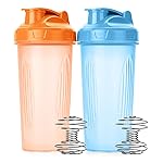 Mr. Pen- Shaker Bottles for Protein Mixes, 28 oz, 2 Pack, Protein Shaker Bottle with Wire Whisk Ball, Blender Bottle