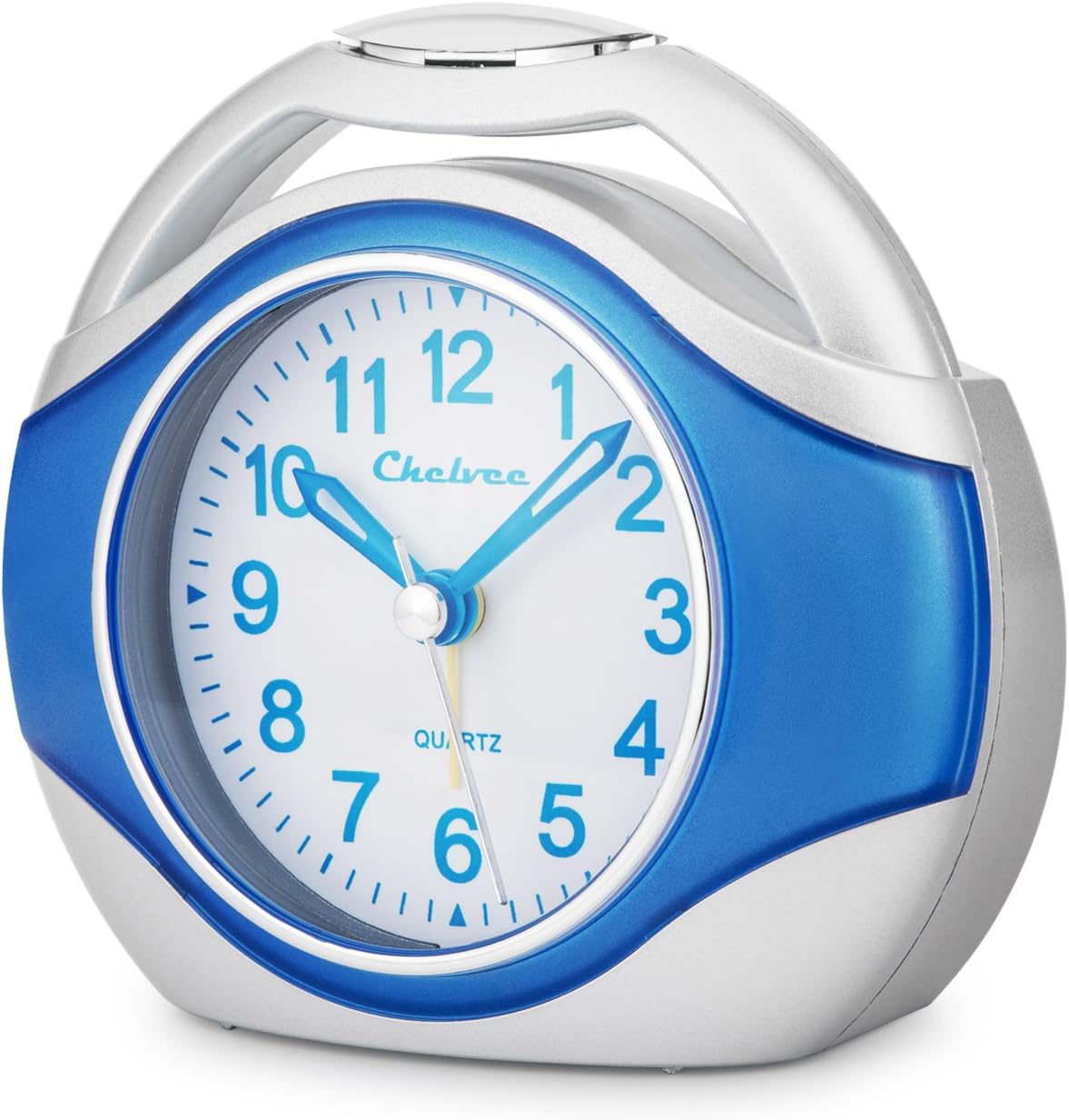 Chelvee Alarm Clock, Portable Quartz Analog Alarm Clock for Kids and Traveler, Night