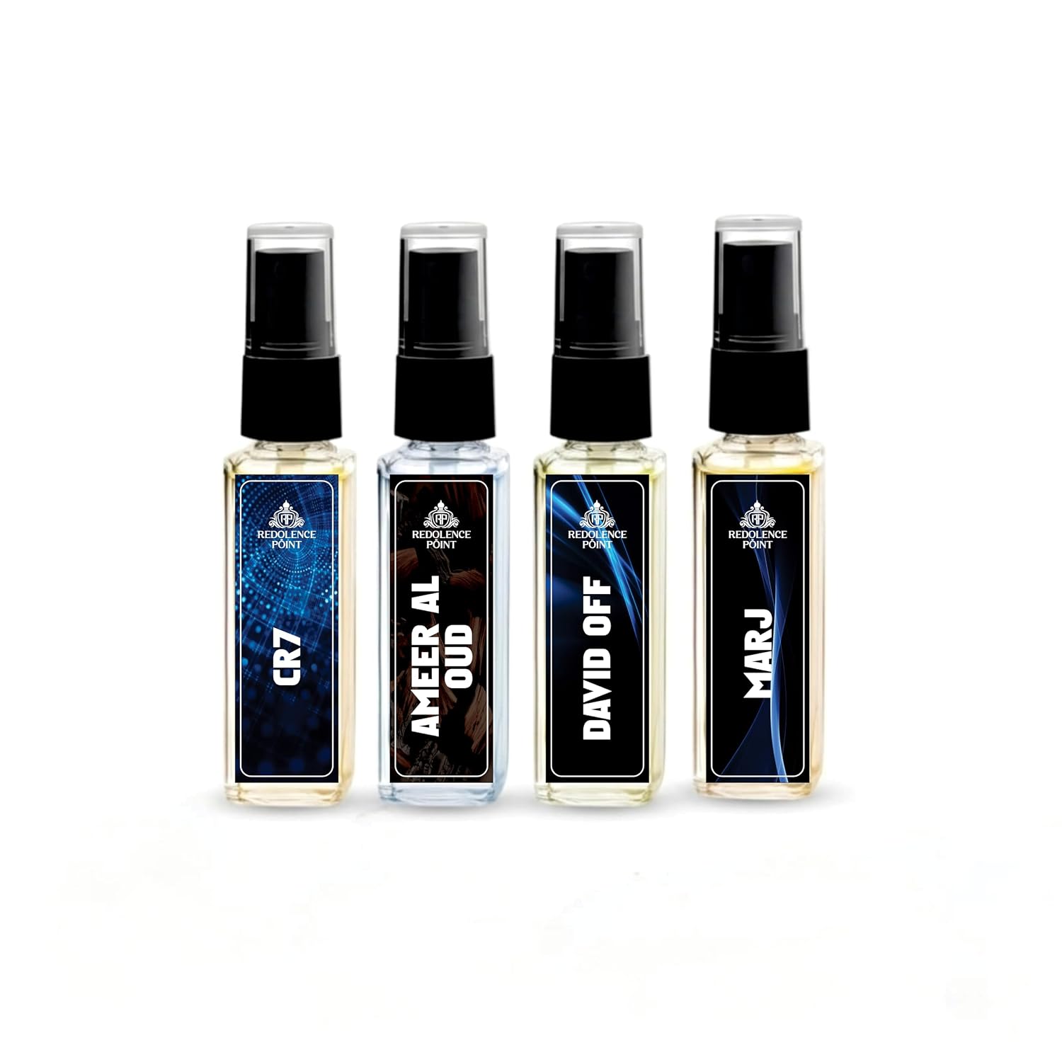 Redolence Point Perfume Spray Set (CR7, Ameer Al Oud, Davidoff, Marj) | Long-Lasting Luxury Fragrance | Travel Size Mini B... - Review, Price and Buying Guide