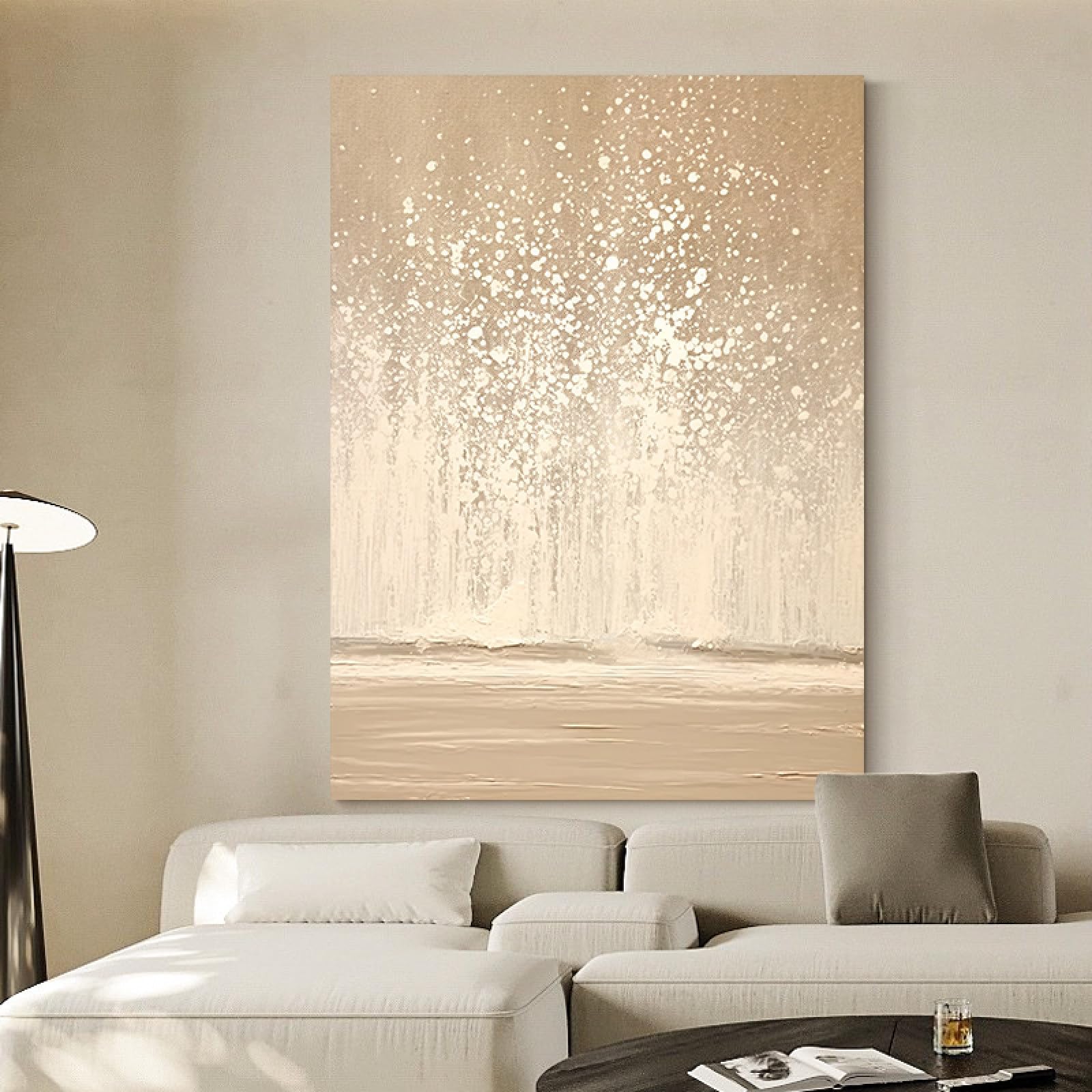 Peinture à l'huile fleur d'eau texturée pour créer une ambiance artistique unique
