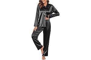 Cozy Comfort: Flannel-Lined Satin Pajamas for Women
