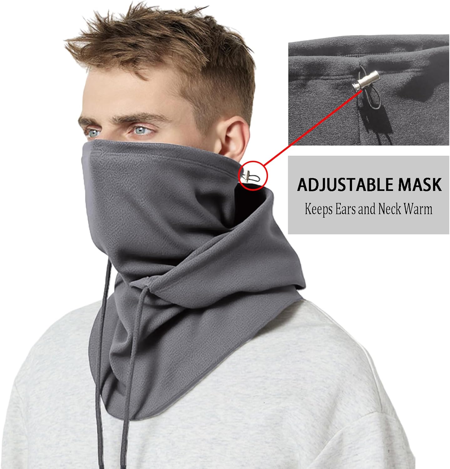 Balaclava Ski Mask Winter Fleece Face Mask for Women Men Cold Weather Gear Skiing Snowboarding Neck Gaiter - Image 3