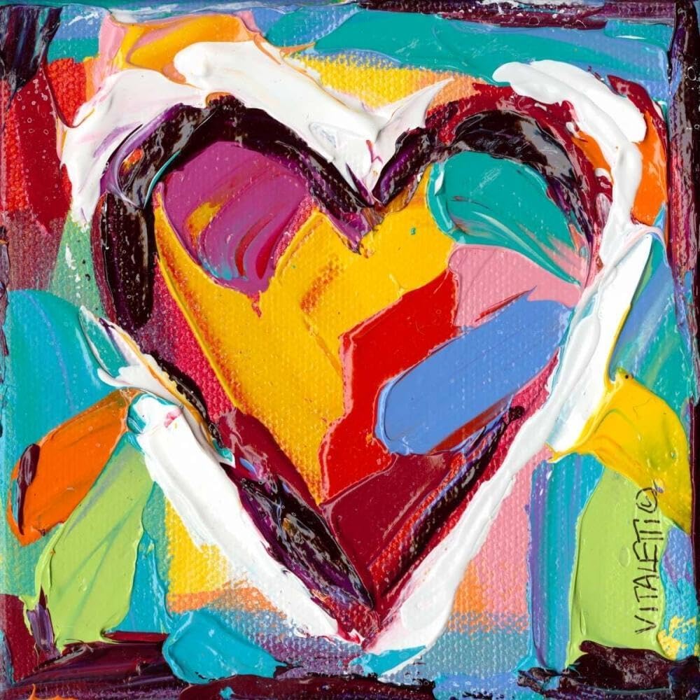 ArtDirect Colorful Expressions II Unframed Art Print Giclee Poster by Vitaletti, Carolee - Ready for Framing with Customization Sizes 8x8, 11x11, 16x16, 24x24, 36x36, and 48x48 Inches