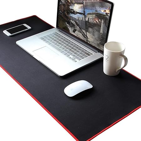 Amazon Anphsin マウスマット Bigサイズ デスクマット マウスパッド パソコンマット ノートパソコンマット ゲーム用 大きい 滑り止め 傷防止 防水 オフィス用品 ゲーム用 レーザー 光学式マウス対応 大型 Bigサイズマウスマット 0 400 3mm ブラック デスク マット