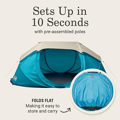 Miniatura 2 de Coleman Pop-Up Instant Tent Sets Up in 10 Seconds, Portable & Lightweight 24 Person Weatherproof Camping Tent with Adjustable Rainfly
