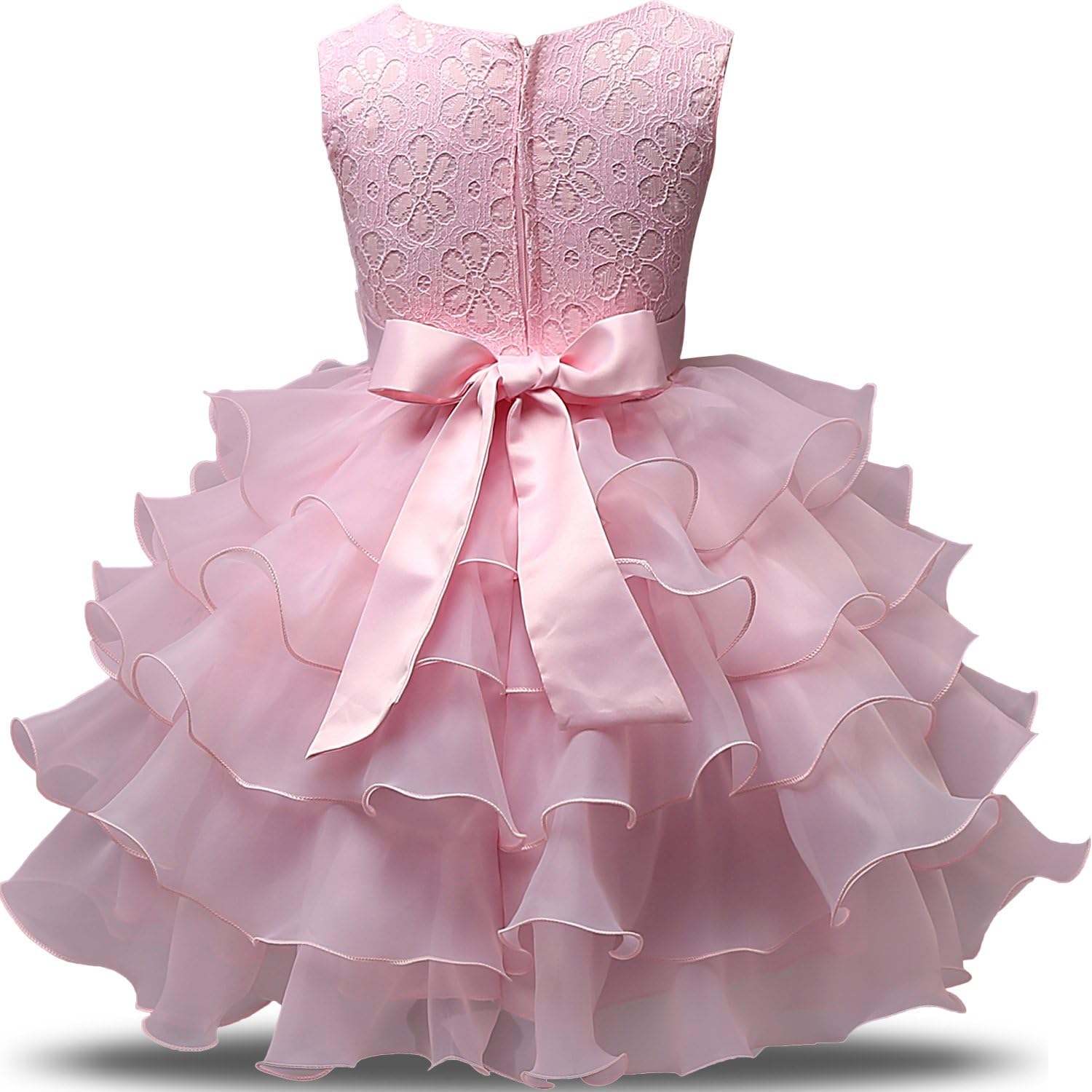 NNJXD Girl Dress Kids Ruffles Lace Party Wedding Dresses - Image 4