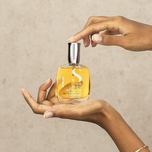 Miniatura 5 de ALFAPARF MILANO Semi di Lino Sublime Cristalli Liquidi Aceite para el cabello con protección térmica, tratamiento superior de suero suavizante para