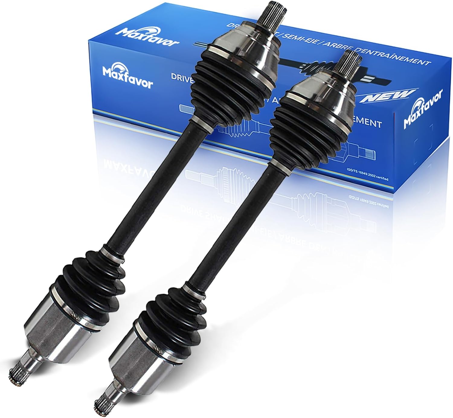 MAXFAVOR CV Axle Shaft Assembly Front Left Right Side Compatible With Volkswagen CC Golf Jetta Passat Rabbit 1.8L 2.0L 2.5L Automatic Trans 2005-2018