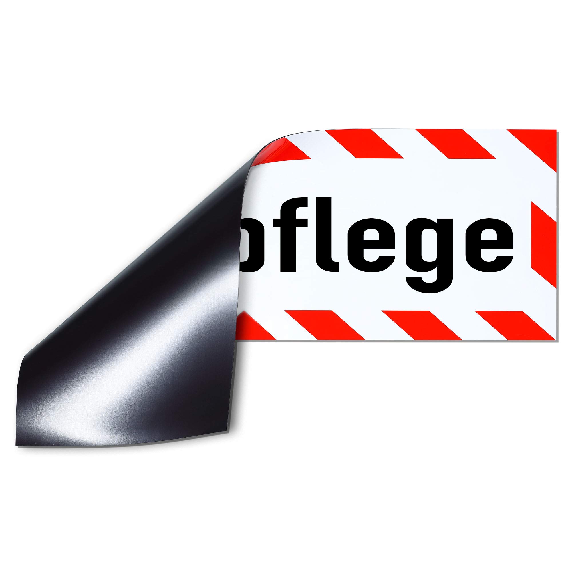 Magnetschild 'Mitarbeiter Gesucht' – 30 Cm, Reflektierend, Schwarz, Wiederverwendbar