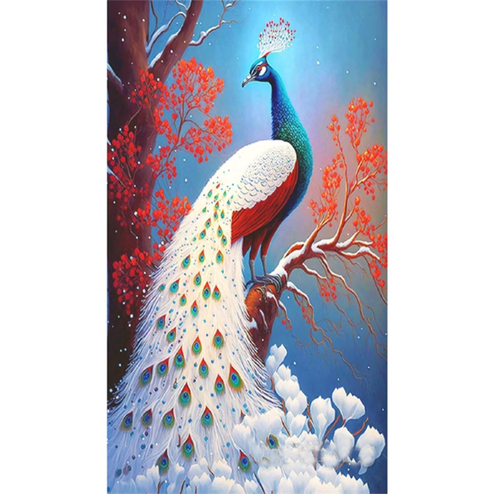 Amazon.com: Diamond Painting White Peacock Diamond Art Kits