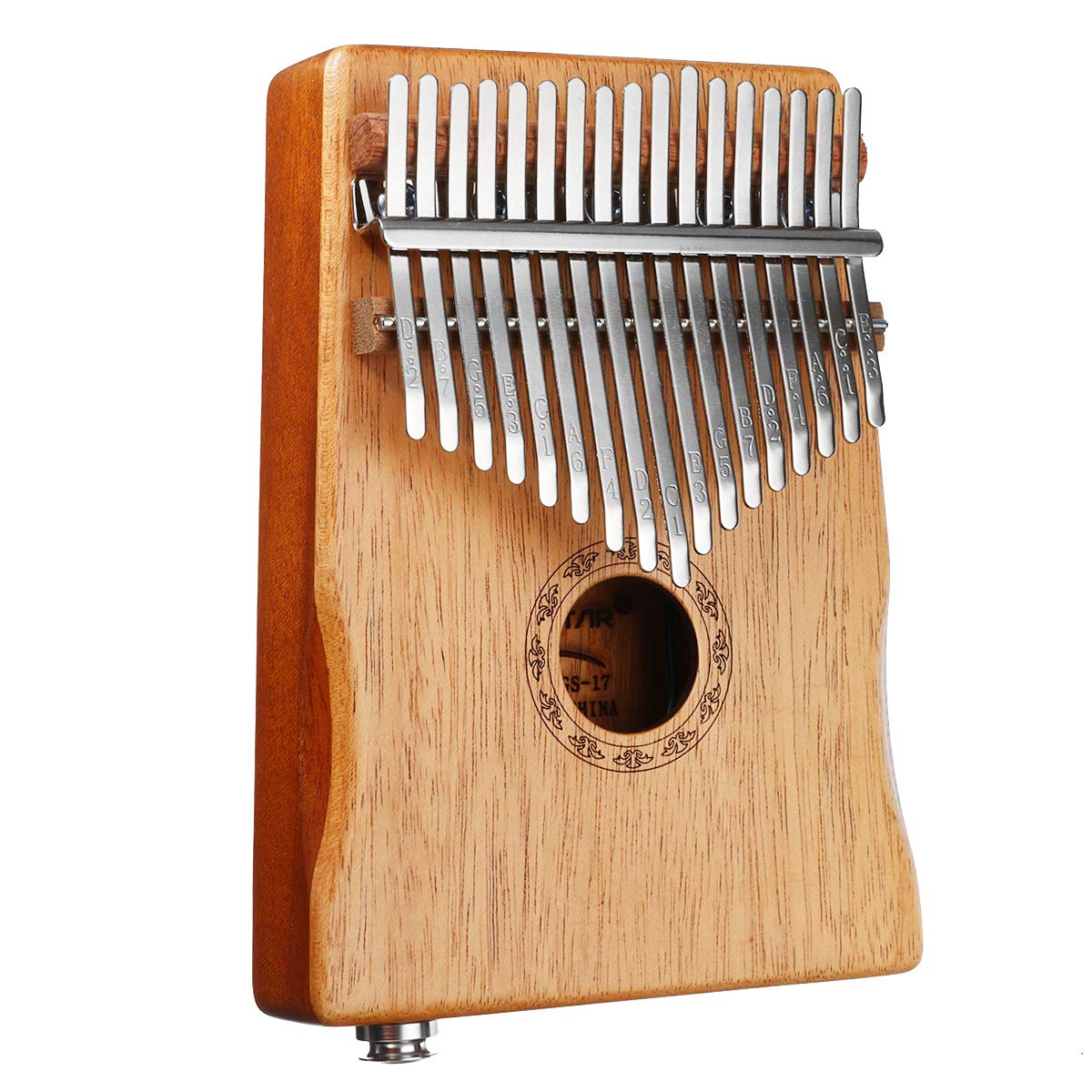 VIDOO 17 Touches Eq Acajou Kalimba inch Finger Piano Set avec Sac