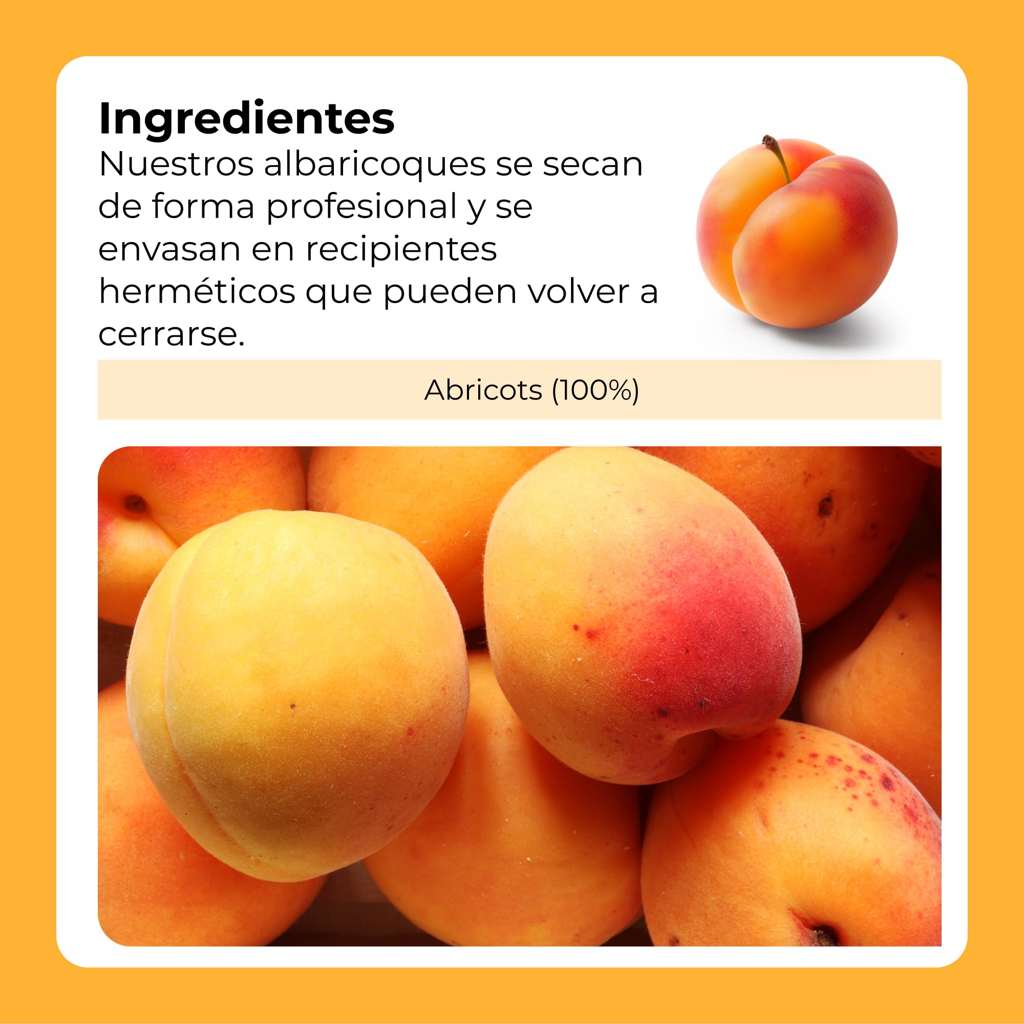 Albaricoques Secos naturales No Sulfurados 1kg | Fruta Seca Desecada | Albaricoque Deshidratado Sin Hueso | Sin Azúcar | Altos en Fibra | Libre de Transgénicos (GMO free) | Dorimed
