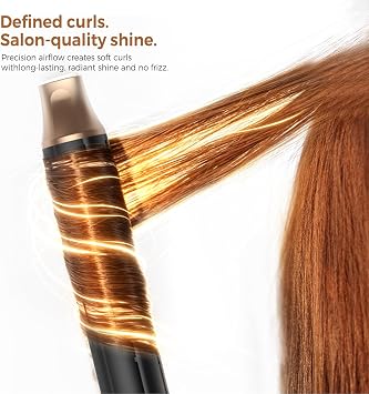 UKLISS 6 in 1 Hair Dryer Brush & Air Styler, Professional Blowout Brush with LCD Screen, Multi-Styler for Volume & Shine, 122F-230F Precision Heat, ALCI Safety Plug