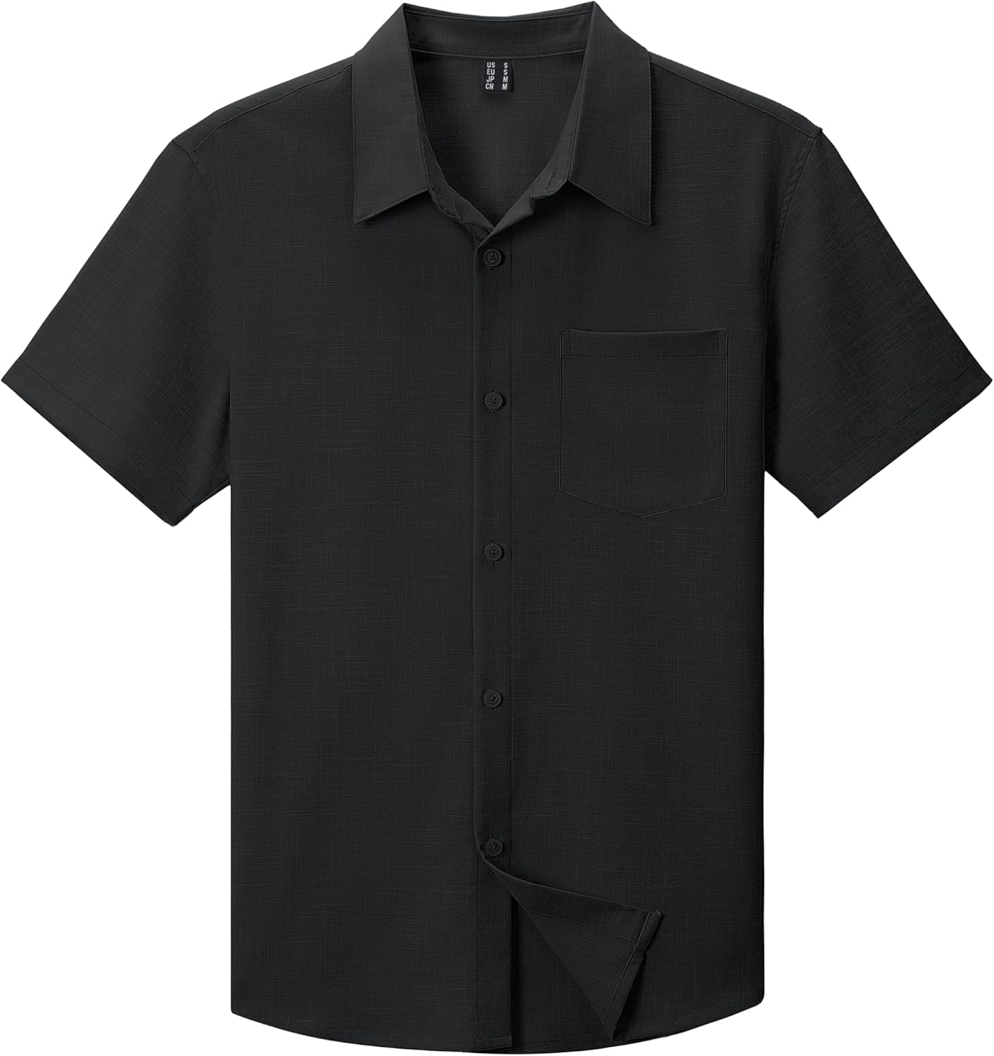 MAGCOMSEN Men's Short Sleeve Button Down Shirts Summer Casual Shirts Beach Vacation Textured Shirt with Pocket - Image 4