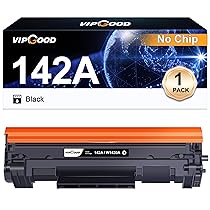 VIPGOOD 142A Toner Compatibile per HP 142A 142X W1420A W1420X Cartucce di Toner per Laserjet Pro M110w M110 M110we MFP M140w M140 M140we M139we M139w M139 (1 Nero, Senza Chip)
