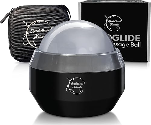 Brookethorne Naturals Rodillo de bola de masaje Cryoglide - Masajeador de bolas de hielo de crioterapia para terapia de frío. Recuperación, punto de