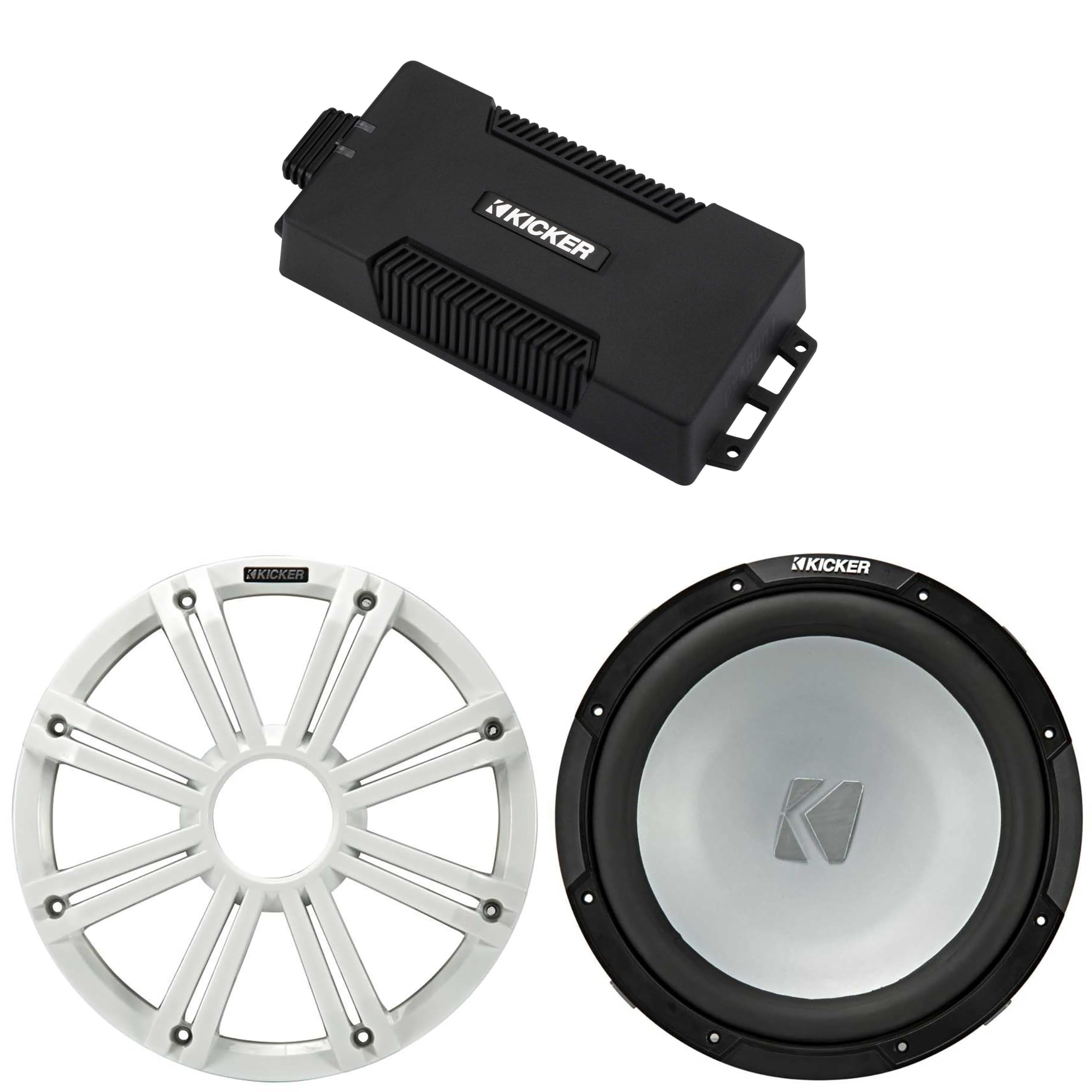 Kicker 48PXA6001 Weatherproof Powersport Mono Amp & 12