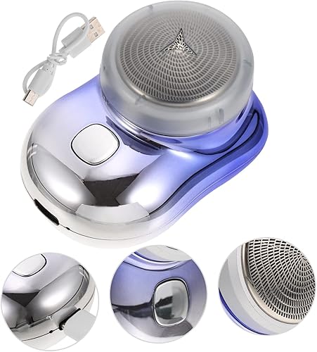 Miniatura 4 de FRCOLOR Afeitadora eléctrica, herramienta de depilación, tamaño de bolsillo, afeitadora de bolsillo, afeitadora de cabeza eléctrica, cuchillas de