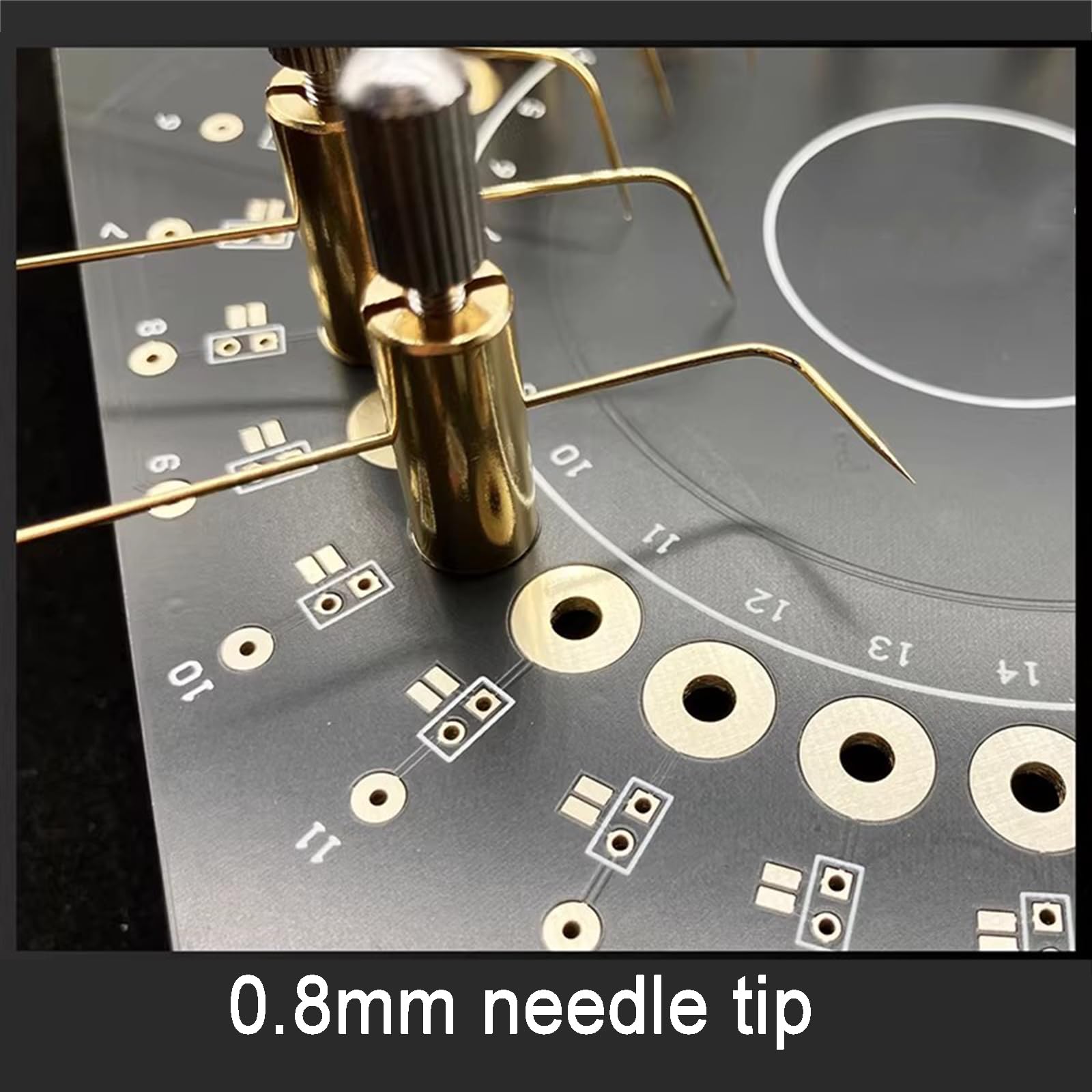 Sonda do naprawy i testowania danych, cienka końcówka 0,8 mm, do kart pamięci SD, kabli Flywire, chipów, dysków SSD i płytek drukowanych, 10 igieł