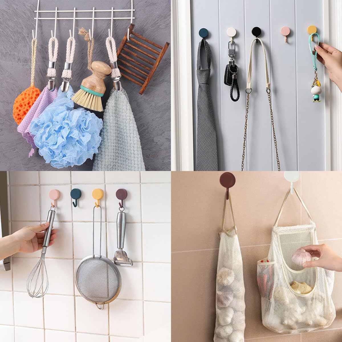 Pinces à Serviette Hotype - Lot De 5 - Accroche Torchon Anti-Chute Pour Cuisine Et Salle De Bain