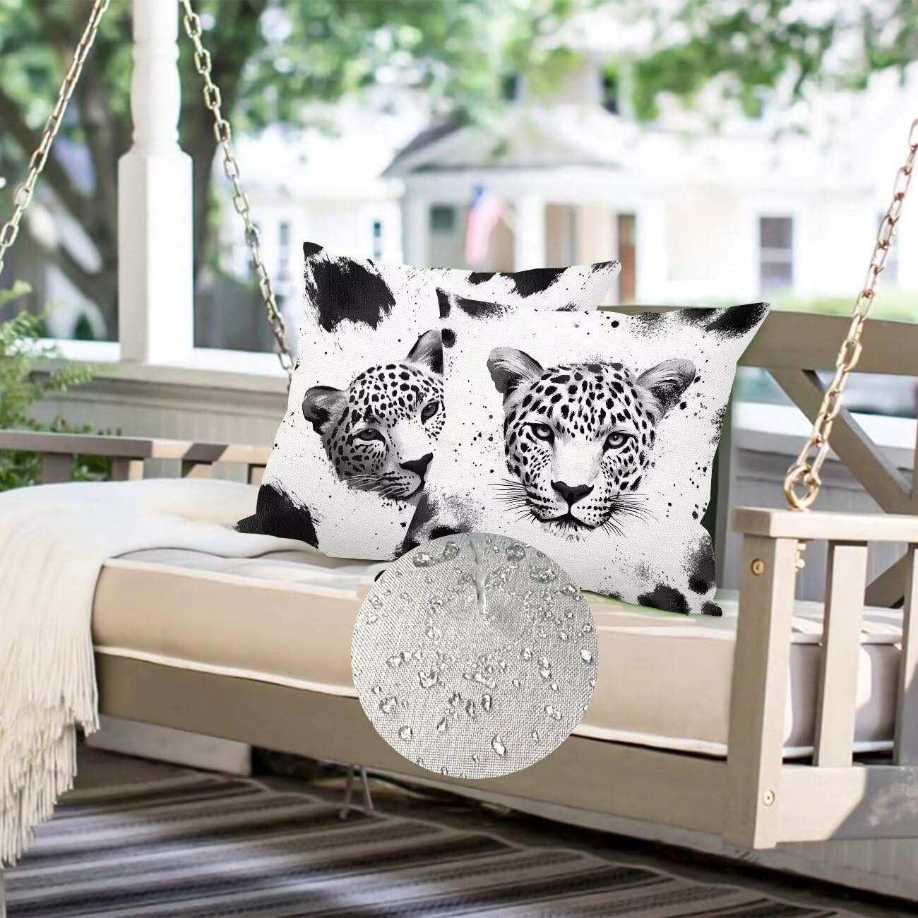 Juego de 4 Fundas Cojines Negro Animales (3) 45 x 45 cm Fundas Cojines, Decoración Moderna Cojin Exterior, para Sofá salón Coche Cama Sillas Decoración, Cuadrado Terciopelo Sofá Cojín Exterior m-260