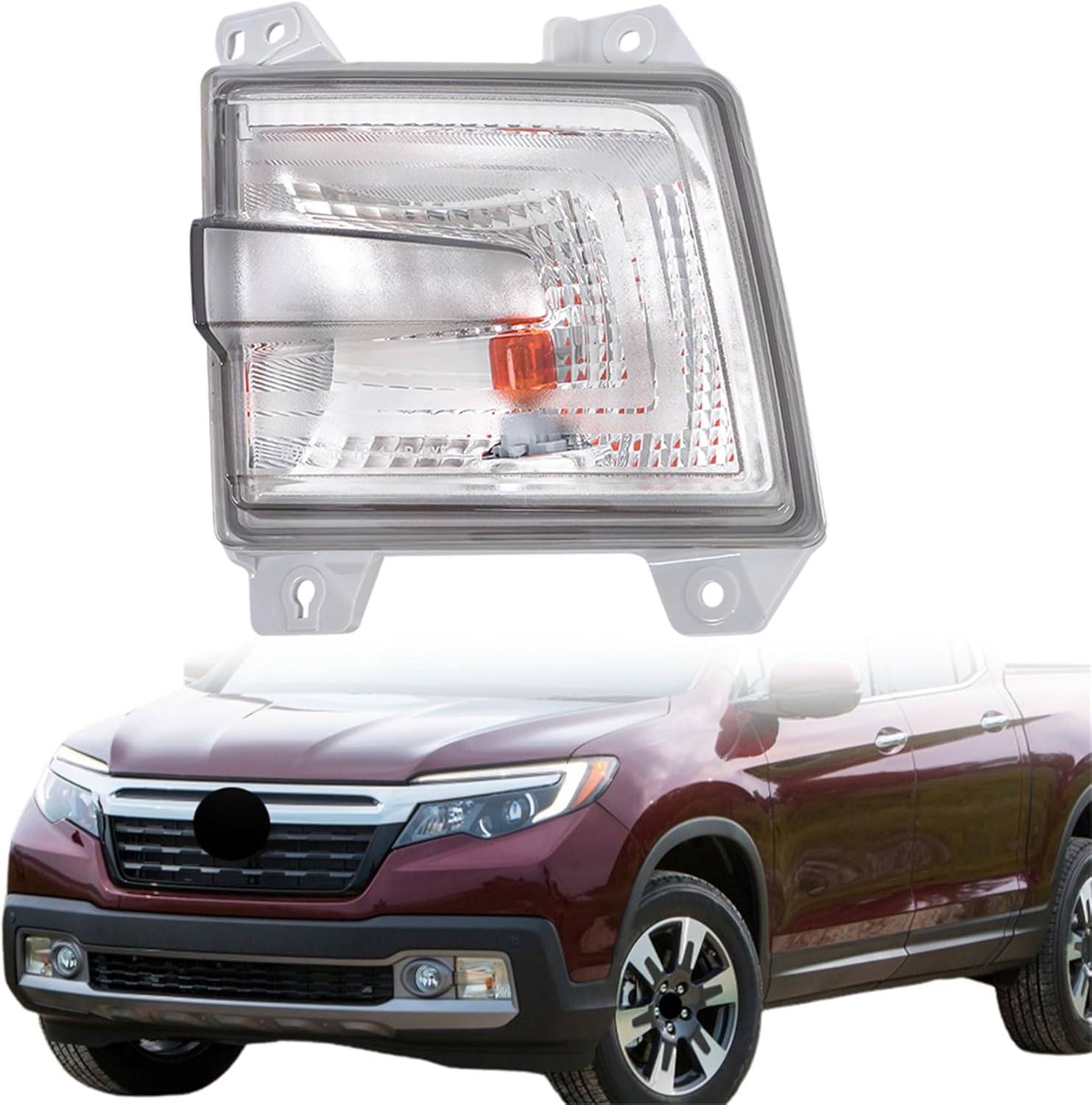 waltyotur Driver Side Signal Light Assembly Replacement for Ridgeline 2017-2020 Left Signal Light Assembly Replacement for 33350-T6Z-A01
