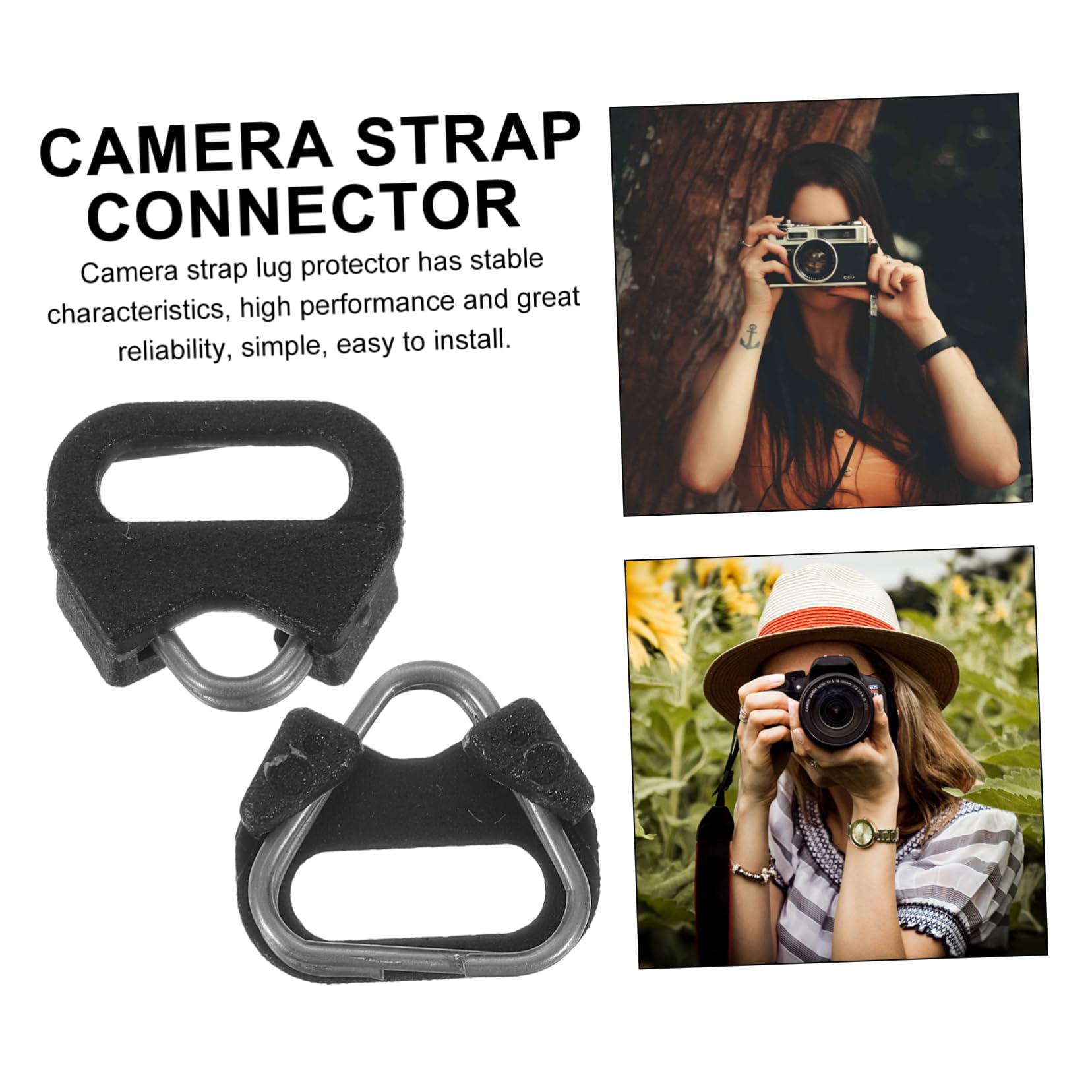 SHINEOFI Anillas De Para Correa De Cámara De Anillos Triángulo Adaptadores De Correa Para Hombro Compatibles Con De Cámara Dslr Y Accesorios De Fotografía