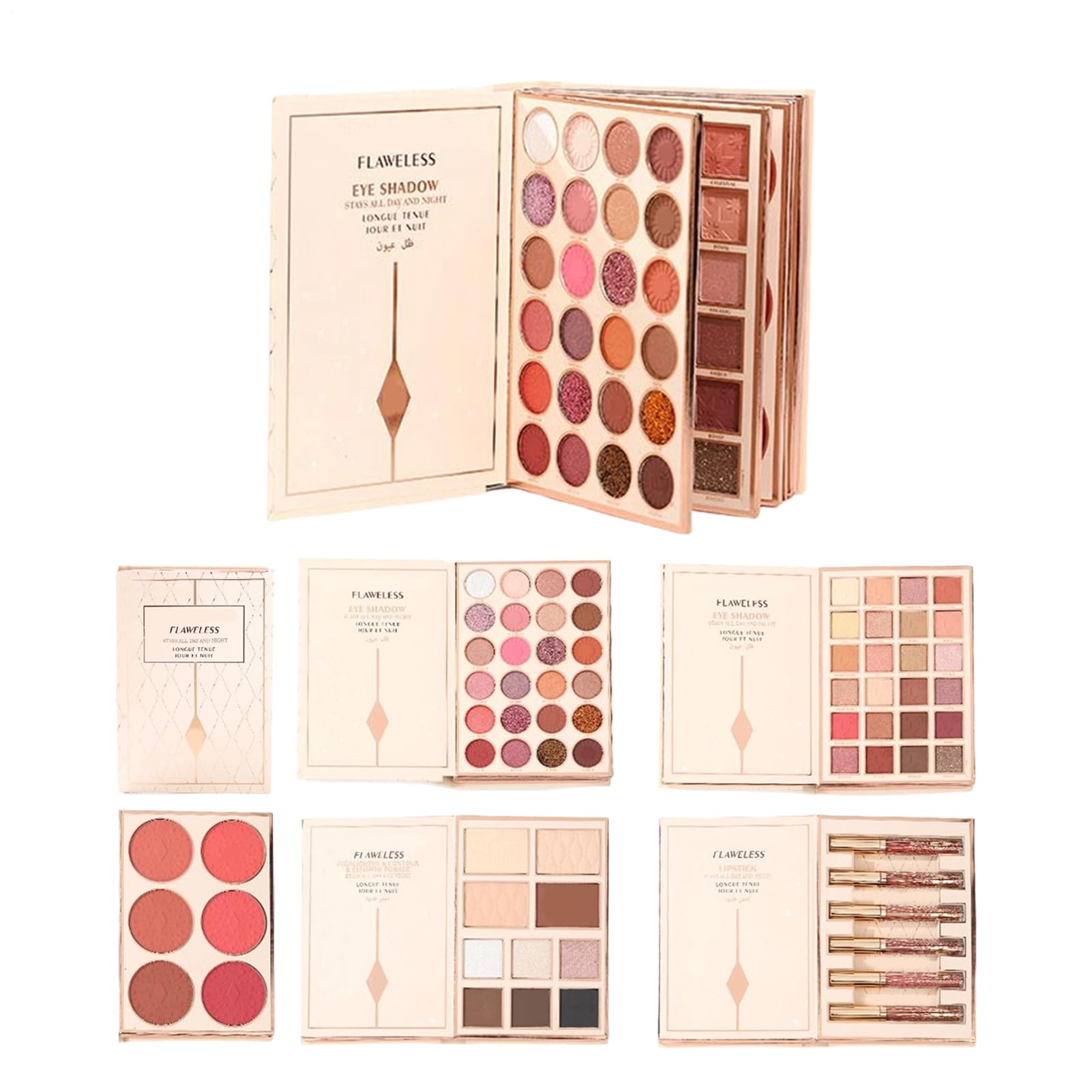 Ombretti Per Occhi 48 Colori Impermeabile Per Bronzer | Di Ombretti Per Viaggio Con Design A Libro Per Donne Ragazze Halloween Adolescenti Ogni Giorno Feste Viaggio Uso Quotidiano