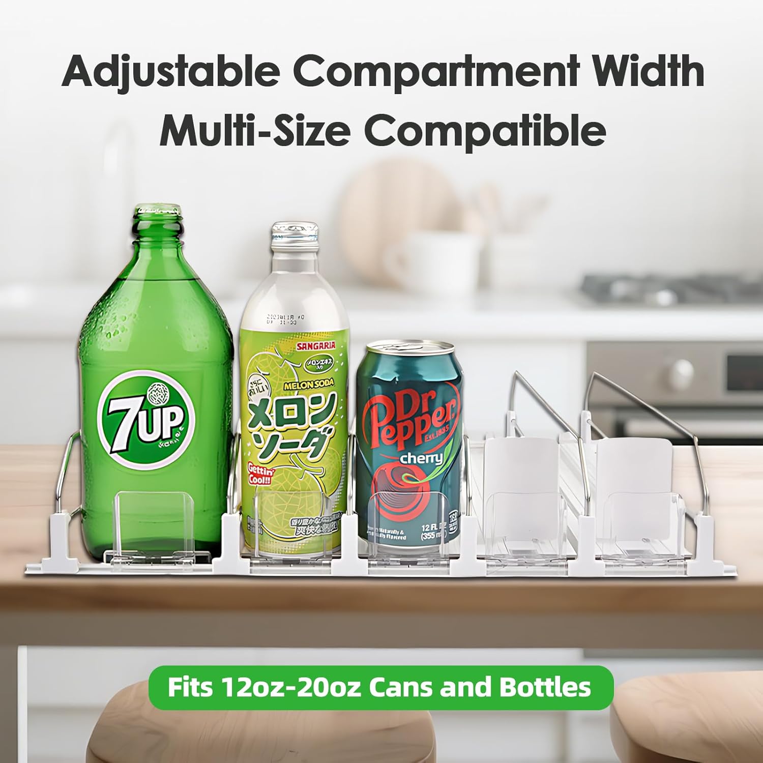 HIYOHIYO Clear 60 Egg Holder for Fridge 5 Row Auto-Push Drink Organizer for Fridge