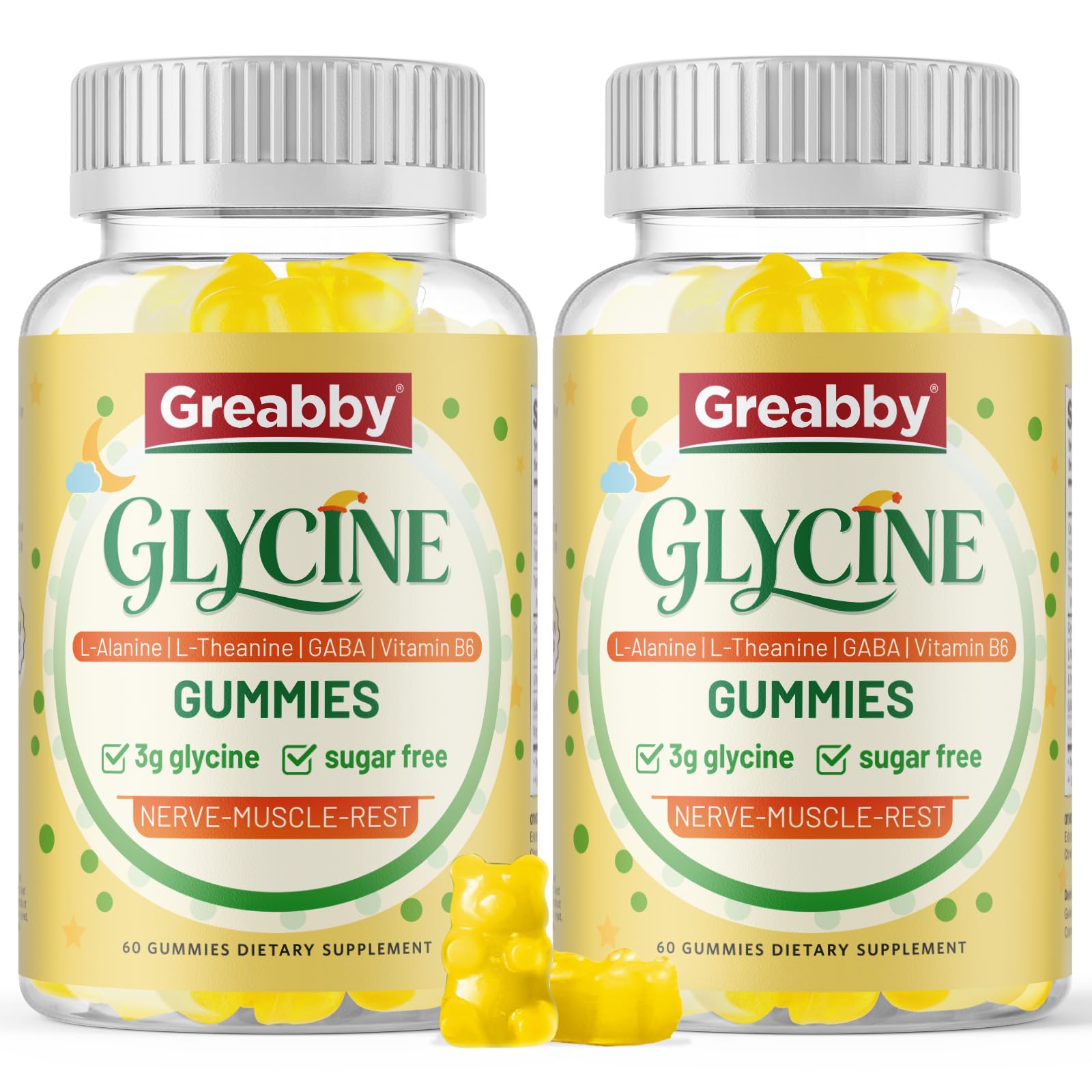Glycine Gummies, Glycine 3g with Alanine 1000mg for Sleep Muscle Relaxation — Amazon image 9