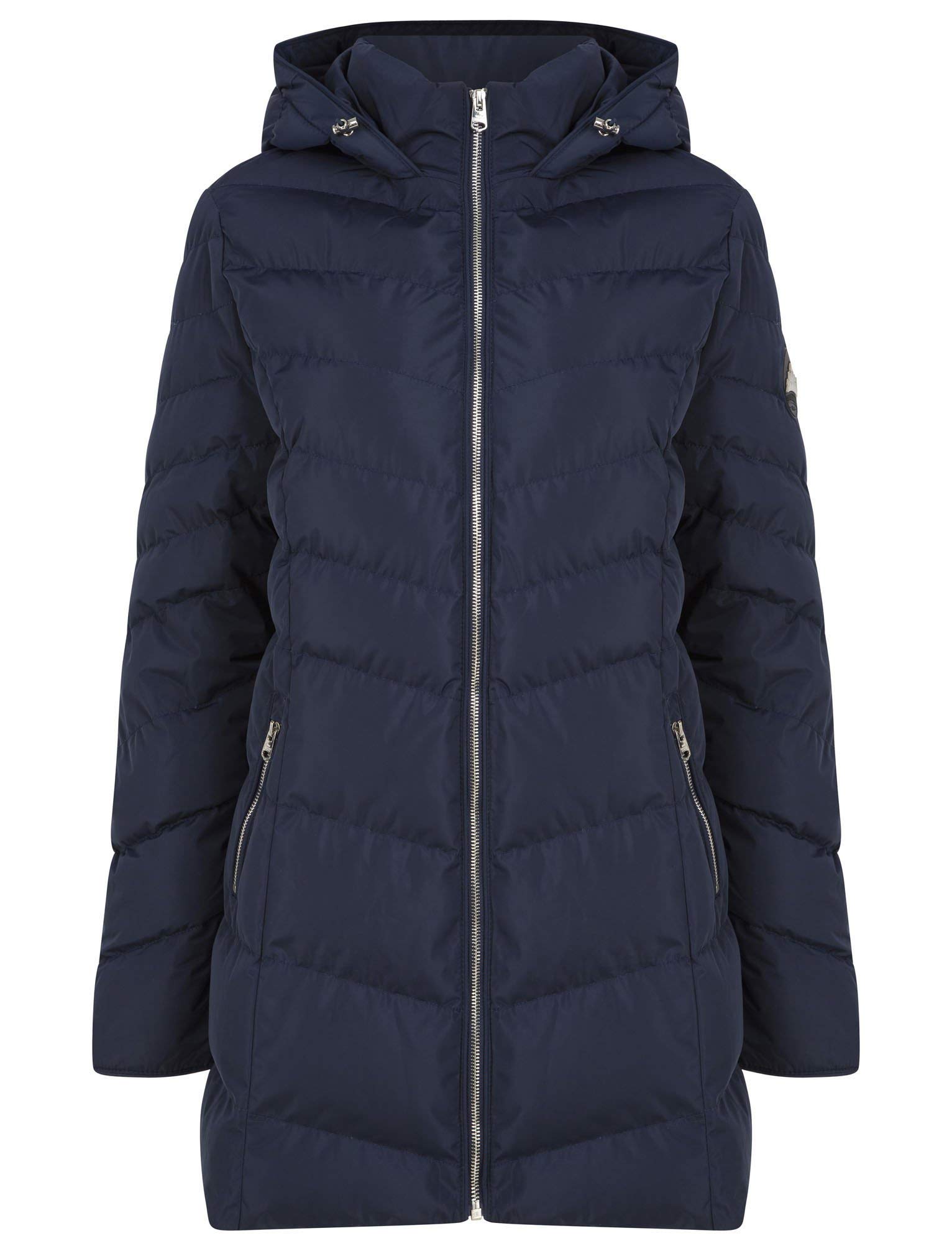 Tokyo Laundry Women's Peacoat 2 Safflower Longline Quilted Puffer Coat